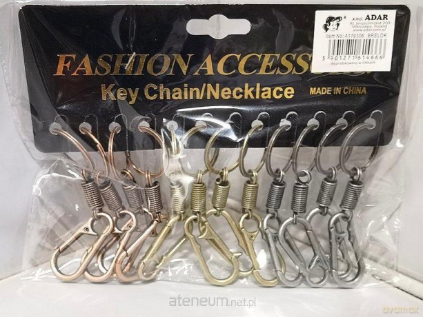 Brelok metalowy karabińczyk (12szt)