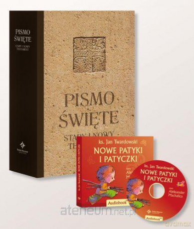 Pismo Święte ST i NT wielkie beż + audiobook [KSĄŻKA]