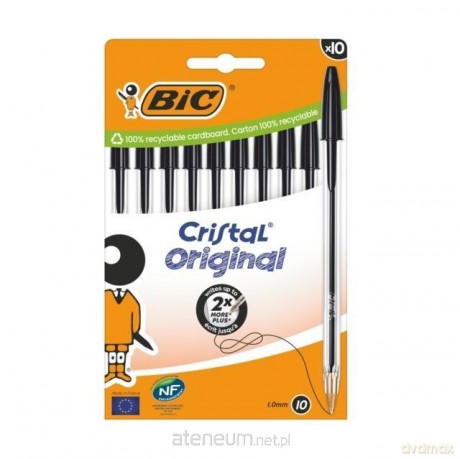 Długopis Cristal Original 10szt czarny