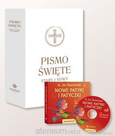 Pismo Święte ST i NT wielkie białe + audiobook [KSĄŻKA]