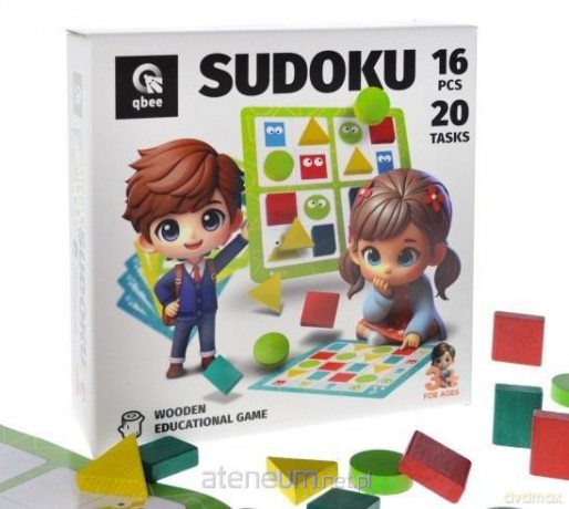 Dra drewniana Sudoku geometryczne 16el [GRA]