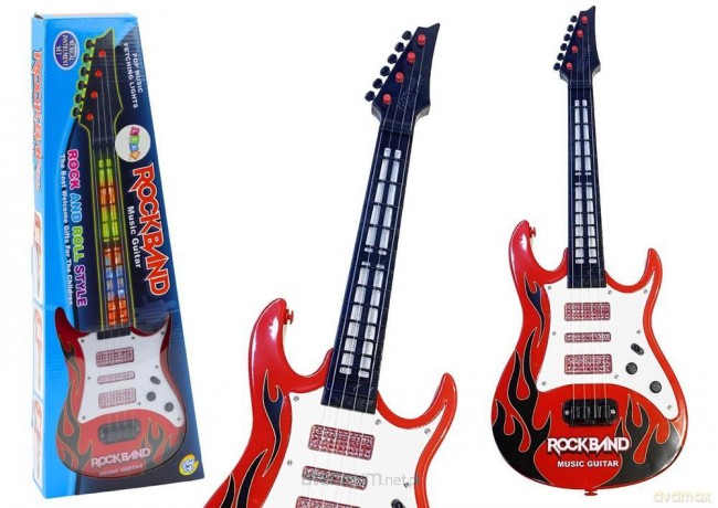 Gitara elektryczna czerwona