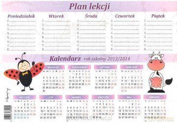 Plan lekcji - Biedronka, Krowa [SZKOŁA]