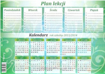 Plan lekcji - Zielony [SZKOŁA]