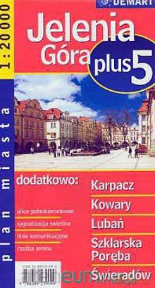 Plan Miasta Jelenia Góra Plus 5 [KSĄŻKA]