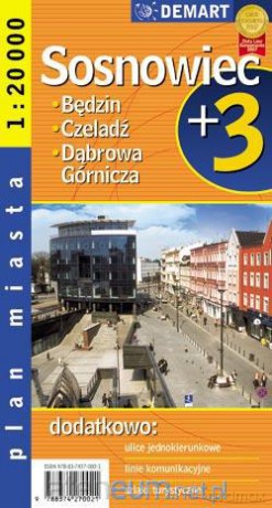 Plan Miasta Sosnowiec + 3 Miasta 1:20 000 [KSĄŻKA]