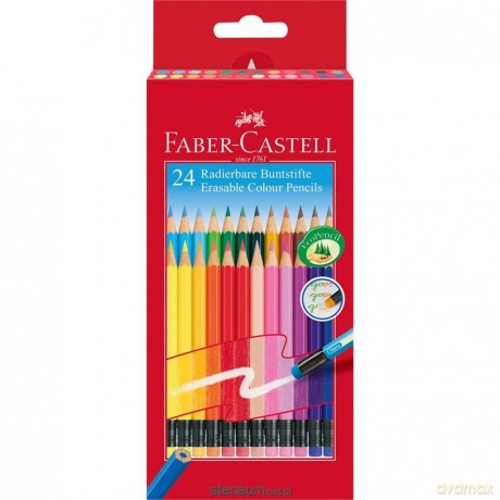 Kredki ołówkowe Classic Color z gumką 24szt