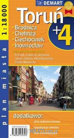 Plan Miasta Toruń plus 4 [KSĄŻKA]