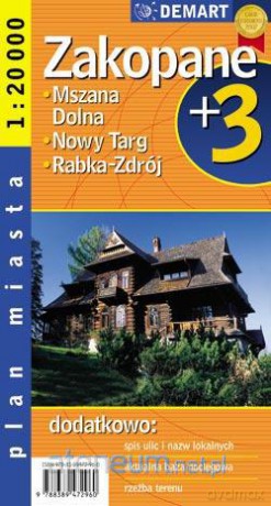 Plan Miasta Zakopane + 3 Miasta 1:20 000 [KSĄŻKA]