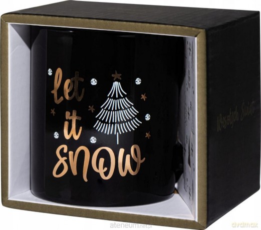 Kubek świąteczny z napisem Let It Snow