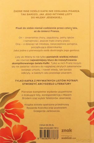 Listy do Mileny - Franz Kafka [KSIĄŻKA]