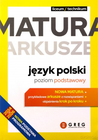 Matura - arkusze - język polski zakres podstawowy [KSIĄŻKA]