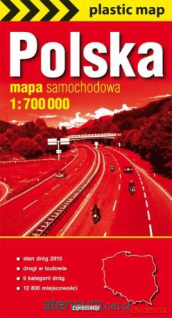 Plastic map Polska 1:700 000 [KSĄŻKA]