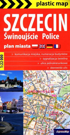 Plastic map Szczecin 1:22 000 [KSĄŻKA]