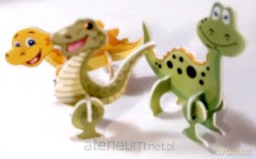 Mini dinozaury do składania mix 5szt