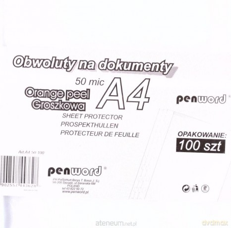 Obwoluta A4 50 mic groszkowa 100szt