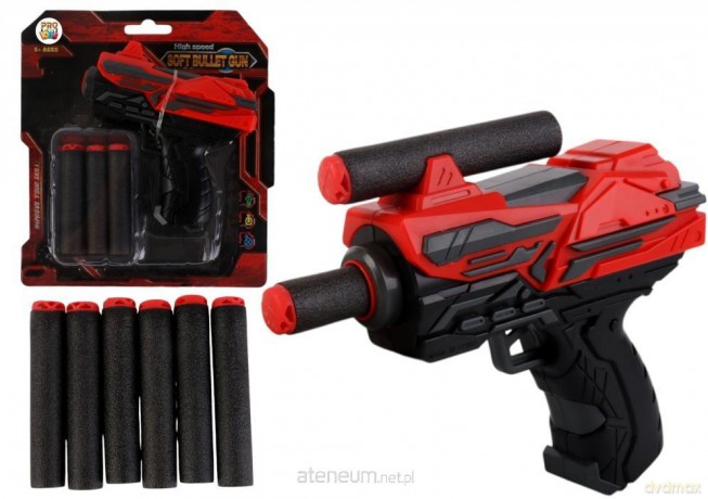 Pistolet na miękkie strzałki red mini