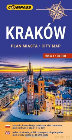Plan miasta - Kraków 1:20 000 w.2024 [KSIĄŻKA]