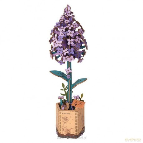 Puzzle drewniane 3D - Kwiat Bzu Lilac
