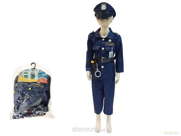 Strój karnawałowy policjant rozm. 90-110cm