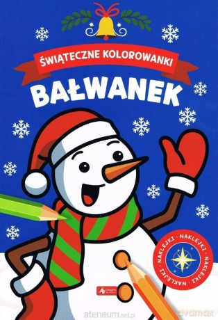 Świąteczne kolorowanki. Bałwanek [KSIĄŻKA]
