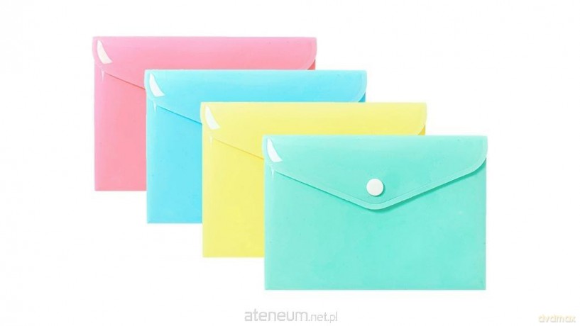 Teczka koperta A6 PP pastel (10szt)