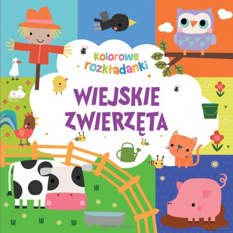 Wiejskie zwierzęta. Kolorowe rozkładanki [KSIĄŻKA]