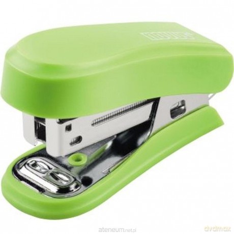 Zszywacz mini jasno zielony + zszywki 24/6