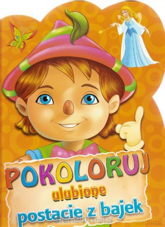 Pokoloruj ulubione postacie z bajek - Pomarańczowa [KSĄŻKA]