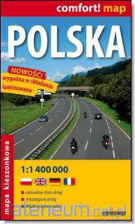 Polska 1:1 400 000 kieszonkowa mapa samochodowa [KSĄŻKA]