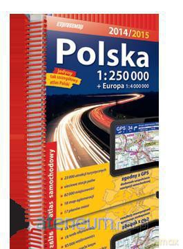 Polska atlas samochodowy 1:250 000 [KSĄŻKA]