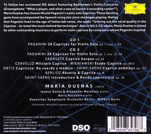 Maria Duenas: Paganini: 24 Caprices [2CD]