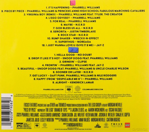 Piece By Piece soundtrack (Pharrell Williams) [2CD]
