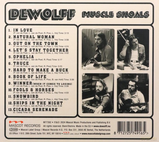 DeWolff: Muscle Shoals (digipack) [CD]