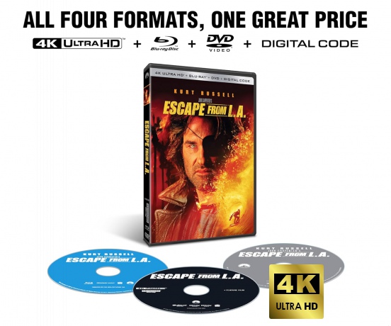 Escape from L.A. (Ucieczka z Los Angeles) [Blu-Ray 4K]+[Blu-Ray]+[DVD]