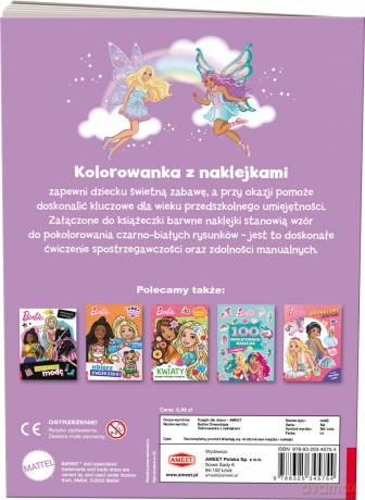 Barbie Dreamtopia kolorowanka z naklejkami NA-1404 - Opracowanie zbiorowe [KSIĄŻKA]