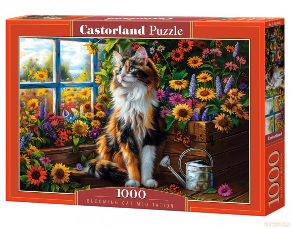 CASTORLAND 1000 el. Blooming Cat Meditation C-105359-2 [PUZZLE]