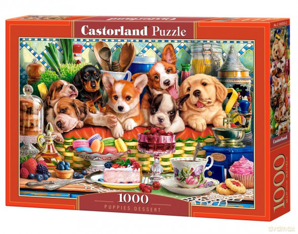 CASTORLAND 1000 el. Puppies Dessert C-105335-2 [PUZZLE]