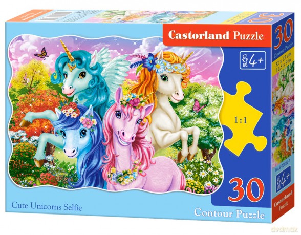 CASTORLAND 30 el. Cute Unicorns Selfie B-03822-1 [PUZZLE]