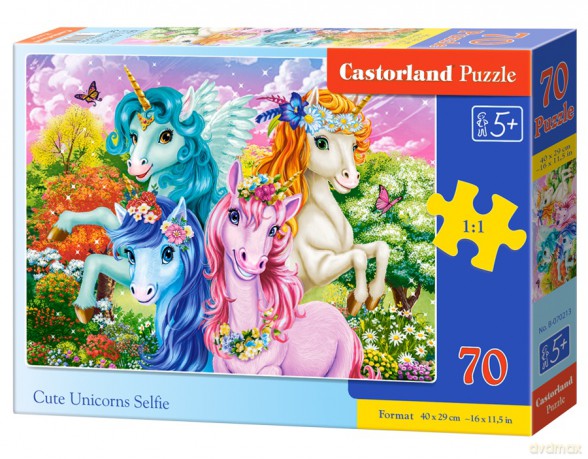CASTORLAND 70 el. Cute Unicorns Selfie B-070213 [PUZZLE]