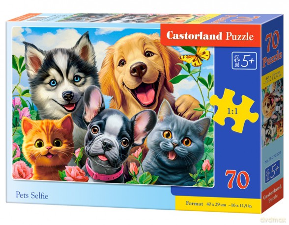 CASTORLAND 70 el. Pets Selfie B-070220 [PUZZLE]