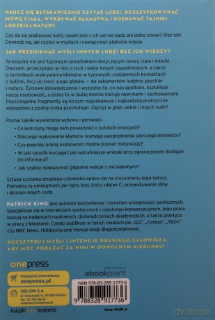 Czytaj ludzi jak otwartą księgę. Jak analizować, rozumieć i przewidywać ludzkie myśli, intencje i zachowania - Patrick King [KSIĄŻKA]