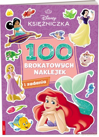 Disney Księżniczka 100 brokatowych naklejek NB-9108 - Opracowanie zbiorowe [KSIĄŻKA]