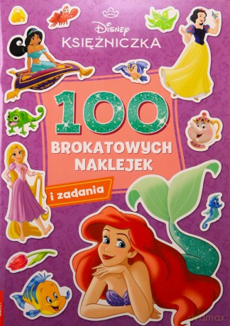 Disney Księżniczka 100 brokatowych naklejek NB-9108 - Opracowanie zbiorowe [KSIĄŻKA]