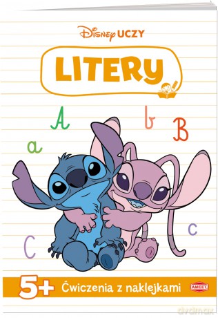Disney uczy Stich Litery ćwiczenia z naklejkami UDN-9309 - Opracowanie zbiorowe [KSIĄŻKA]