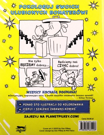 Dogman śle całusy. Oficjalna kolorowanka - Dav Pilkey [KSIĄŻKA]