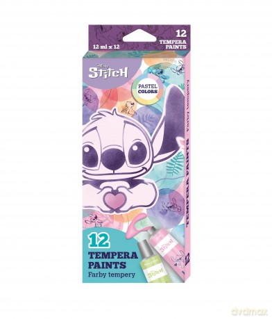 Farby tempera w tubie Disney Fashion Stitch pastel 12x12 ml