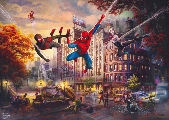 G3 1000 el. PQ T.Kinkade Spider-Man i przyjaciele 110806 [PUZZLE]