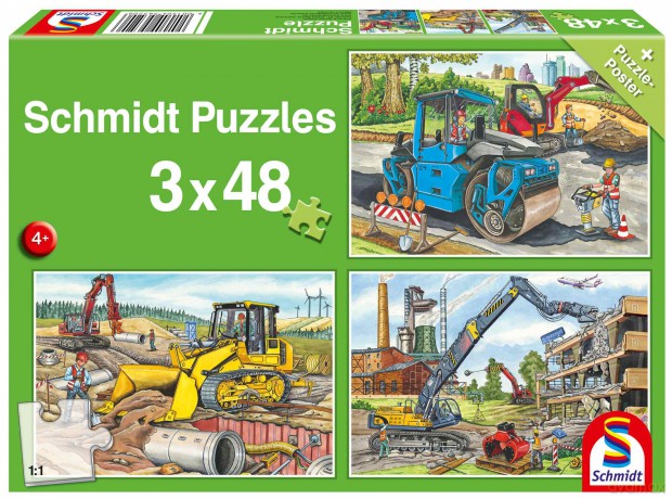 G3 3 x 48 Pojazdy budowlane 112943 [PUZZLE]