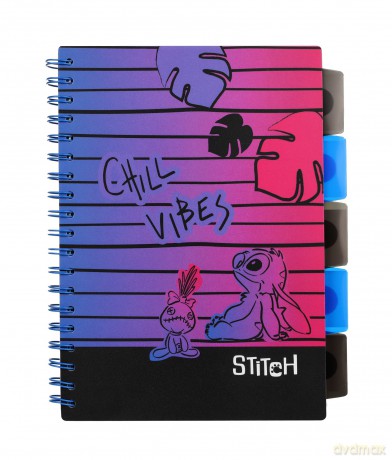 Kołobrulion B5 Disney Black Stitch 100 kartek wzór 3